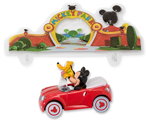 0607772170025 - MICKEY MOUSE AND PLUTO CAR DECOSET CAKE DECORATION