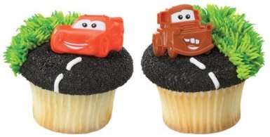 0607772172029 - OASIS SUPPLY DISNEY CARS MATER AND MCQUEEN 12 COUNT CUPCAKE RINGS, ASSORTED
