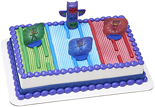 0607772233133 - DECOSET® PJ MASKS WE’RE ON THE WAY CAKE TOPPER, SUPPLIES FOR PARTY CAKES AND CUPCAKES