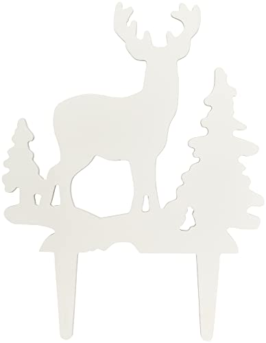 0607772275812 - DECOPAC DEER AND PINE TREES CAKE TOPPER, GUMPASTE SILHOUETTE CHRISTMAS AND WINTER HOLIDAY CAKE DECORATION, 6 PACK