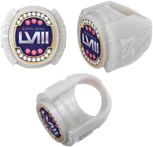 0607772292352 - DECOPAC NFL SUPER BOWL LVIII RINGS, CUPCAKE DECORATIONS, OFFICIALLY LICENSED, FOOTBALL RINGS, FOOD SAFE CAKE TOPPERS – 72 PACK