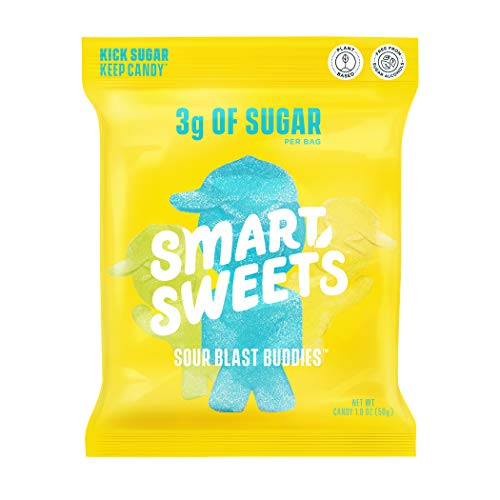 0608037707307 - SMARTSWEETS SOUR BLAST BUDDIES, CANDY WITH LOW SUGAR (3G), LOW CALORIE, PLANT-BASED, NO ARTIFICIAL COLORS OR SWEETENERS, PACK OF 6