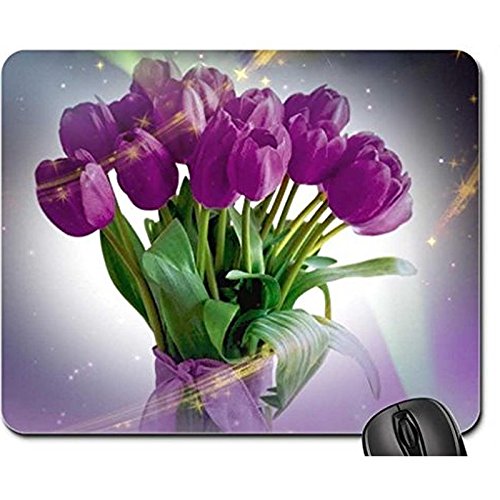 6081541182527 - ABRACADABRA.......ON YOUR TABLE NON-SLIP RUBBER GAMING MOUSE PAD SIZE 9 INCH(220MM) X 7 INCH(180MM) X 1/8(3MM) (FLOWERS MOUSE PAD)