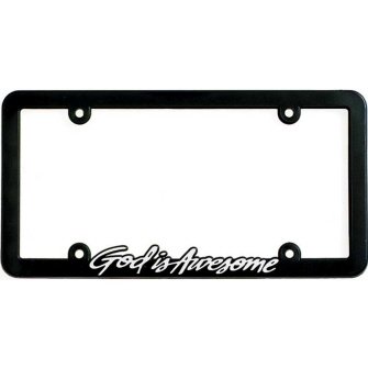 0608200070054 - RELIGIOUS LICENSE PLATE FRAME - GOD IS AWESOME