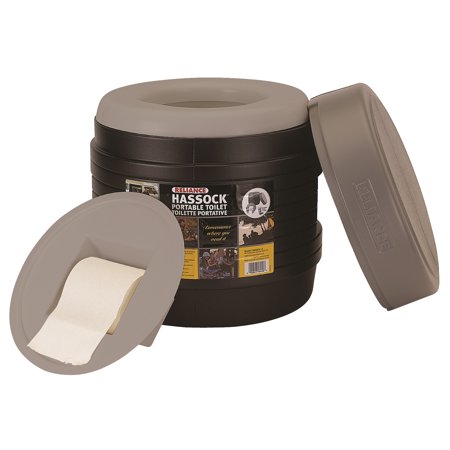0060823984406 - RELIANCE PRODUCTS HASSOCK PORTABLE CHEMICAL TOILET WITH TOILET PAPER HOLDER