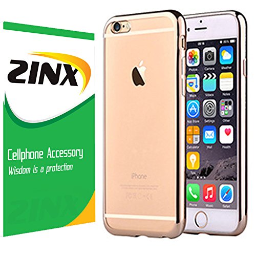 0608307322841 - IPHONE 7 CASE, ZINX SEAMLESS INTEGRATED SHOCK-ABSORBING COVER CASES FOR APPLE IPHONE 7/7 PLUS 4.7 5.5 INCH (GOLD FOR IPHONE 7 4.7INCH)