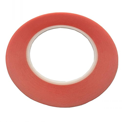 0608408218012 - PHONE SCREEN FRAME RED DOUBLE-SIDED ADHESIVE HIGH TEMPERATURE PLASTIC 1MM WIDTH TOTAL LENGTH OF 33M