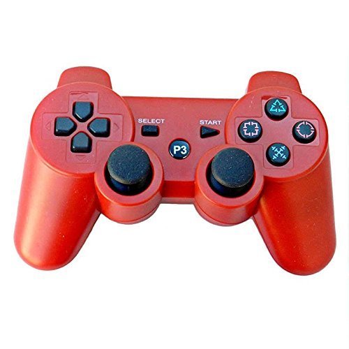 0608408756545 - GENERIC WIRELESS BLUETOOTH REMOTE CONTROLLER JOYSTICK FOR PS3 (RED)