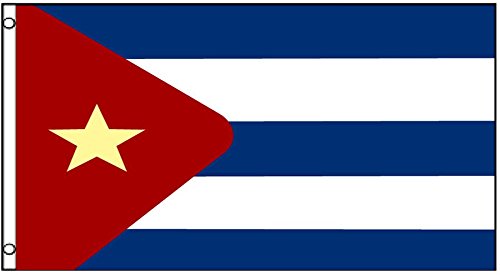 0608408918455 - GENERIC PRINTED POLYESTER FLAG FOR CUBA 3FTX5FT