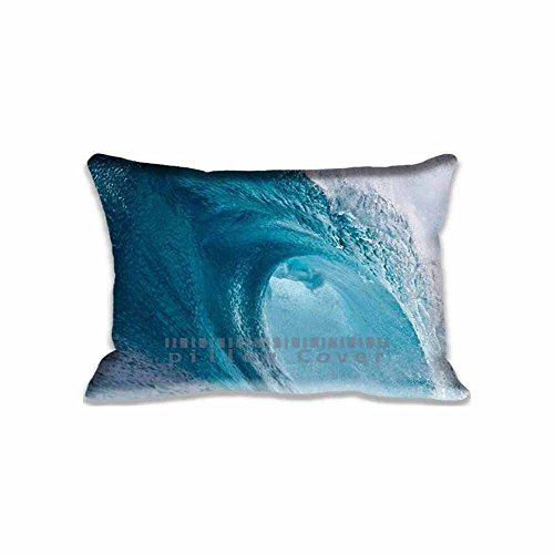 6084829063204 - PERSONALIZED PATTERNED WAVE SURF OCEAN SEA BEACH ART NATURE PILLOW COVERS DECOR - ANIMALS NICE LIVING ROOM PILLOWCASE SET , FANTASY PILLOW CASES FOR COUPLES