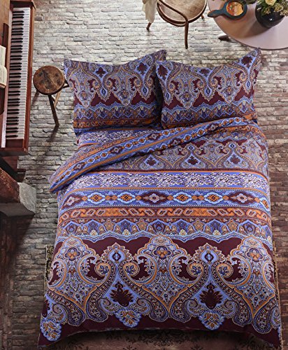 6087719862413 - THE NEW 3D PRINTING BEDDING SET 2-PIECES POLYESTER COTTON FABRIC ARAB STYLE PATTERN UK SINGLE SIZE (1 DUVET COVER + 1 PILLOW SHAME)