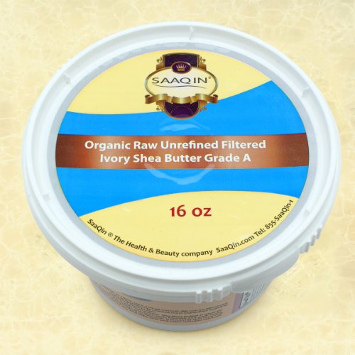 0608819321059 - AUTHENTIC ORGANIC IVORY SHEA BUTTER FILTERED & CREAMY 16 OZ - THE HIGHEST QUALITY BUTTER