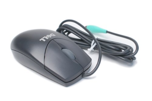 0608819908106 - DELL W1668 F2854 DELL BLACK PS/2 2-BUTTON SCROLL WHEEL WIRED MOUSE, PLUG-N-PLAY NO SOFTWARE REQUIRED, COMPATIBLE DELL PART NUMBER: G4220