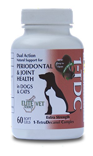 0608819986692 - 1-TDC NEW TWIST OFF DUAL ACTION NATURAL SUPPORT FOR PERIODONTAL & JOINT HEALTH IN DOGS & CATS | PROFESSIONALLY FORMULATED TOTAL WELLNESS FORMULA WITH 1-TETRADECANOL COMPLEX (60 SOFTGELS)