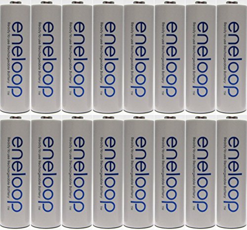 0608938145833 - NEWEST VERSION PANASONIC ENELOOP 16 PACK AA NIMH PRE-CHARGED RECHARGEABLE BATTERIES -FREE BATTERY HOLDER- RECHARGEABLE 2100 TIMES