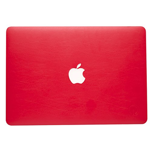 0608938795694 - ONANOFF LEATHER SKIN FOR 15-INCH MACBOOK PRO RETINA: RED SK-PRO-15-RED