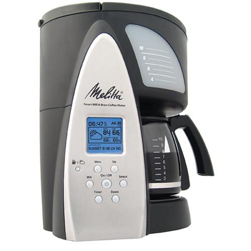 0608939657731 - MELITTA ME1MSB SMART MILL & BREW 10-CUP PROGRAMMABLE COFFEEMAKER
