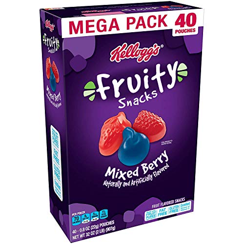 0609003938169 - FRUITY SNACKS, MIXED BERRY, GLUTEN FREE, FAT FREE, 32 OZ (40 POUCHES)