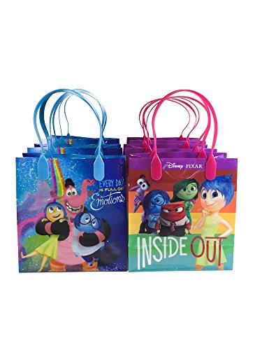 0609015800744 - DSINEY PIXAR INSIDE OUT EMOTIONS 12PC GOODIE BAGS PARTY FAVOR BAGS GIFT BAGS BIRTHDAY BAGS