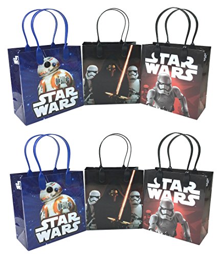 0609015803547 - DISNEY STAR WARS THE FORCE AWAKENS BB-8 12 PCS GOODIE BAGS PARTY FAVOR BAGS GIFT BAGS BIRTHDAY BAGS