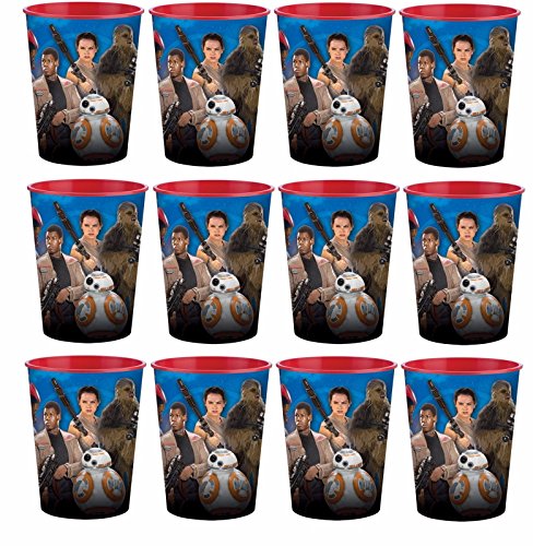 0609015803592 - DISNEY LOT OF 12 STAR WARS THE FORCE AWAKENS 16OZ PARTY PLASTIC CUP ~PARTY FAVOR SUPPLIES~