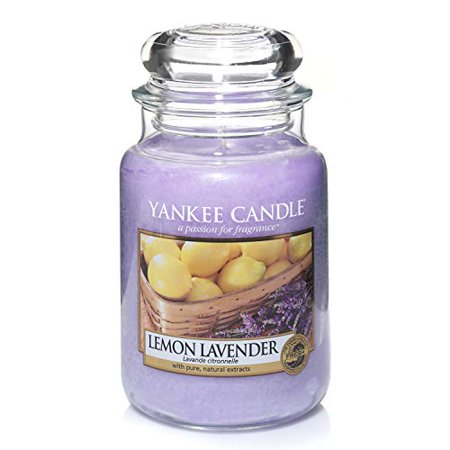 0609032478971 - YANKEE CANDLE 22-OUNCE JAR SCENTED CANDLE, LARGE, LEMON LAVENDER