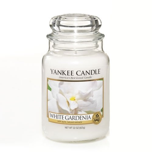 0609032897642 - YANKEE CANDLE 22-OUNCE JAR SCENTED CANDLE, LARGE, WHITE GARDENIA