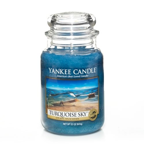 0609032971991 - YANKEE CANDLE 22-OUNCE JAR CANDLE, LARGE, TURQUOISE SKY