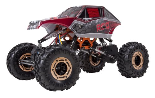 0609132480645 - REDCAT RACING ROCKSLIDE RS10-XT-24 CRAWLER WITH 3 CHANNEL 2.4GHZ RADIO, 7.2V 1800MAH BATTERY AND CHARGER, RED