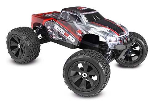 0609132481642 - REDCAT RACING TERREMOTO V2 BRUSHLESS ELECTRIC MONSTER TRUCK WITH 2.4GHZ REMOTE CONTROL, 1/8 SCALE, RED