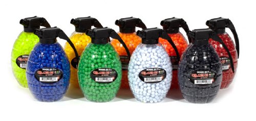 0609207259886 - 1500 UK ARMS .12G AIRSOFT BBS W/ QUICKLOAD GRENADE CONTAINER