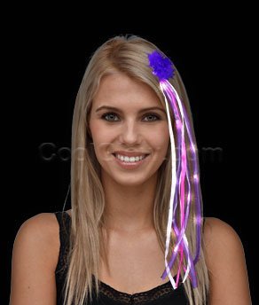 0609207635086 - LED RIBBON HAIR EXTENSION - PINK AND PURPLE