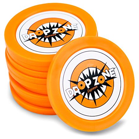 0609207891253 - 5 PACK OF REPLACEMENT DROP ZONE EXPRESS PUCKS BY MIDWAY MONSTERS