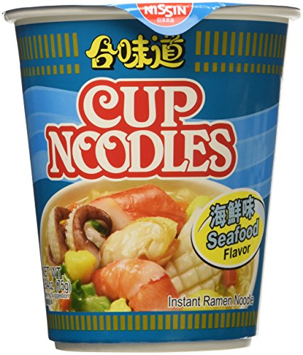 0609224565052 - NISSIN SEAFOOD INSTANT AUTHENTIC HK JAPANESE RAMEN CUP OF NOODLES SOUP (5 PACK)