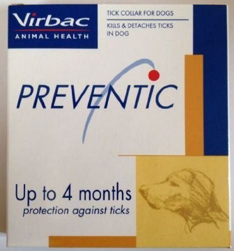 6092389335198 - VIRBAC PREVENTIC 25 TICK COLLAR FOR DOGS UP TO 4 MONTHS KILLS DETACHES TICKS WHOLESALE X 5 BOXES SHIPPING FROM THAILAND