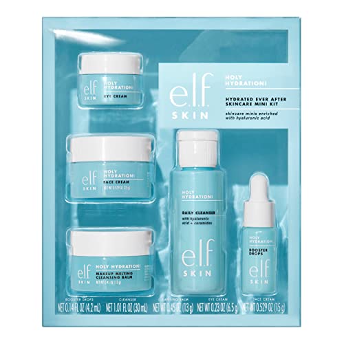 0609332571501 - E.L.F.SKIN HYDRATED EVER AFTER SKINCARE MINI KIT, CLEANSER, MAKEUP REMOVER, MOISTURIZER & EYE CREAM FOR HYDRATING SKIN, TSA-FRIENDLY SIZES