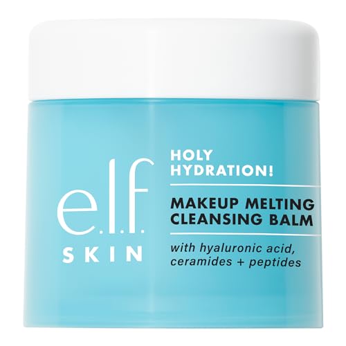 0609332573765 - E.L.F. HOLY HYDRATION! MAKEUP MELTING CLEANSING BALM JUMBO, FACE CLEANSER & MAKEUP REMOVER, INFUSED WITH HYALURONIC ACID TO HYDRATE SKIN, 3.5 OZ