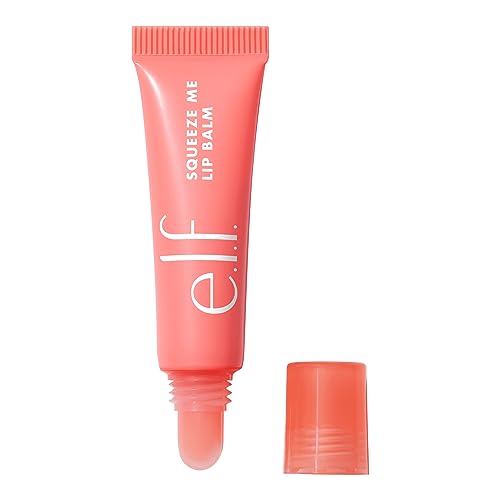 0609332819597 - E.L.F. SQUEEZE ME LIP BALM, MOISTURIZING LIP BALM FOR A SHEER TINT OF COLOR, INFUSED WITH HYALURONIC ACID, VEGAN & CRUELTY-FREE, STRAWBERRY