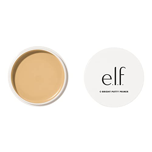 0609332821408 - E.L.F COSMETICS C-BRIGHT PUTTY PRIMER, MAKEUP PRIMER FOR BRIGHTENING & EVENING OUT SKIN TONE, GRIPS MAKEUP, ENRICHED WITH VITAMIN C, UNIVERSAL SHEER