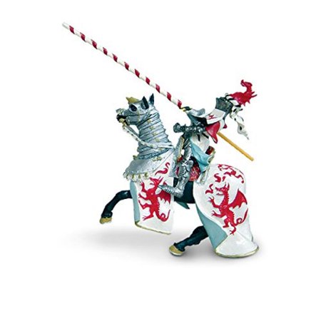 0609366620312 - 62031 HORSE WITH WHITE ROBE SILVER ARMOR MINIATURE