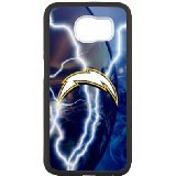 6094369089596 - FASHION FESTIVAL GIFTS SPORTS M-05 NFL SAN DIEGOCHARGERS BLACK PRINT WITH HARD SHELL CASE FOR SAMSUNG GALAXY S6