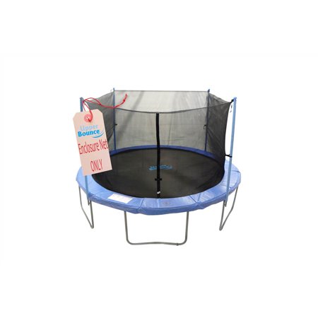 0609465205885 - UPPER BOUNCE TRAMPOLINE ENCLOSURE SAFETY NET FITS FOR 10-FEET ROUND FRAME USING 4 POLES OR 2 ARCHES- (POLES SOLD SEPARATELY)
