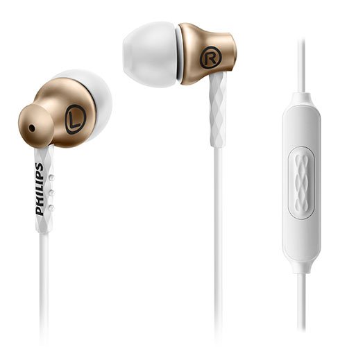 0609585247833 - PHILIPS SHE8105GD/27 IN-EAR HEADPHONES WITH MIC, GOLD