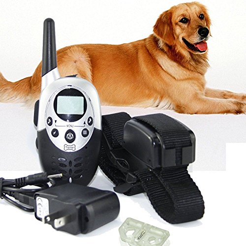 6095905769606 - US WATERPROOF 1000 YARDS RECHARGEABLE WIRELESS LCD REMOTE CONTROL PET DOG TRAINING COLLAR 8 LEVELS OF VIBRATION AND SHOCK FOR MEDIUM OR LARGE DOG TRAINER CONTROL