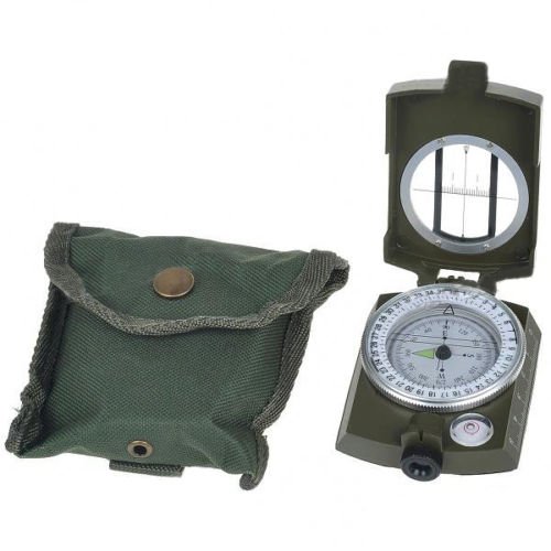 6095905771098 - US PROFESSIONAL MULTIFUNCTION MILITARY ARMY METAL SIGHTING COMPASS HIGH ACCURACY WATERPROOF COMPASS GREEN COLOR CC4580 FOR OUTDOOR CAMPING HIKING