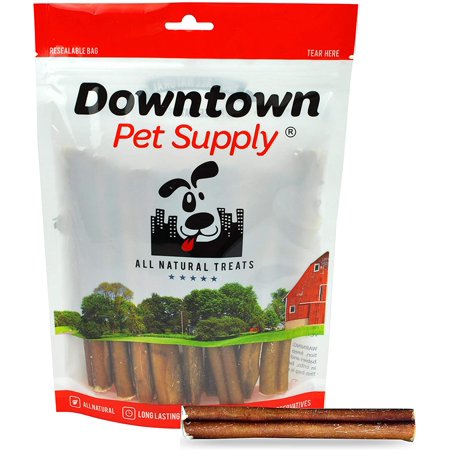 0609722081597 - 6 BULLY STICKS - FREE RANGE STANDARD REGULAR THICK SELECT 6 INCH (10 PACK), BY DOWNTOWN PET SUPPLY