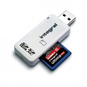 0609788069355 - INTEGRAL SD / SDHC / SDXC USB MEMORY CARD READER SINGLE SLOT