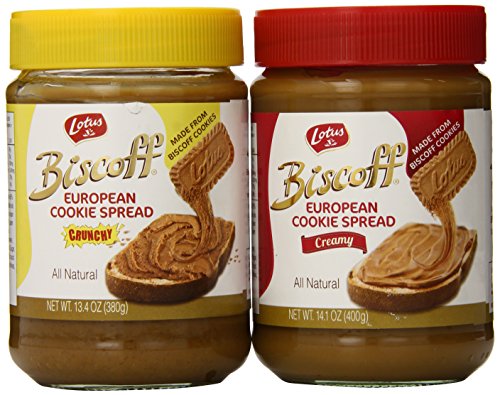 0609788164937 - BISCOFF SPREAD COMBO - 1 SMOOTH (14.1 OZ.) AND 1 CRUNCHY (13.4OZ.)