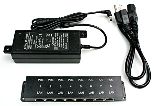 0609788692355 - WS-POE-8-24V60W 24V PASSIVE POWER OVER ETHERNET INJECTOR POE FOR 8 UBIQUITI, MIKROTIK OR OTHER 24 VOLT POE DEVICES