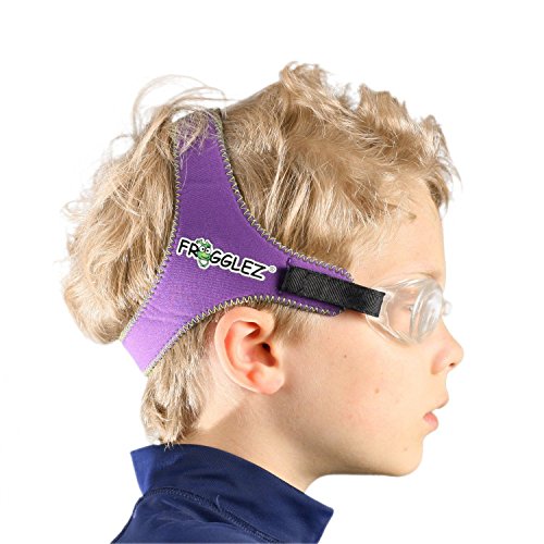 6100638726045 - FROGGLEZ - ADJUSTABLE SWIM GOGGLES FOR KIDS WITH COMFORTABLE STAY ON STRAP - PURPLE